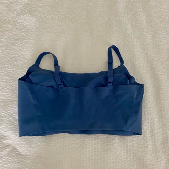 Maidenform Pure Comfort Modern Pullover Bra.  Size L.  Stone Crush Blue - Picture 2 of 4